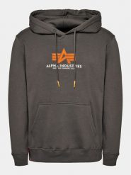 Alpha Industries Bluza Basic 178312 Szary Regular Fit. Szare bluzy bez kaptura męskie Alpha Industries, m, z bawełny. Za 249.99 zł.