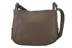 Listonoszka skórzana BARBERINI'S c. beżowa 946-9. Brązowe shopper bag damskie Barberinis, bez wzorów, z lakierowanej skóry, małe, lakierowane, bez dodatków. Za 289.99 zł.