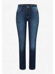More & More Dżinsy - Slim fit - w kolorze granatowym rozmiar: 38. Niebieskie jeansy damskie MORE & MORE, z podwyższonym stanem. Za 184.02 zł.