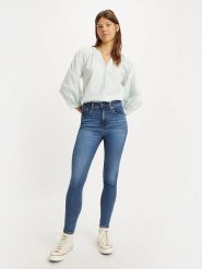 Levi´s Dżinsy - Skinny fit - w kolorze niebieskim rozmiar: W25/L32. Niebieskie jeansy damskie z podwyższonym stanem. Za 162.49 zł.