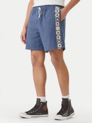 Quiksilver Szorty materiałowe Schank EQYWS03895 Niebieski Regular Fit. Niebieskie szorty męskie Quiksilver, bez wzorów, z bawełny. Za 319.99 zł.