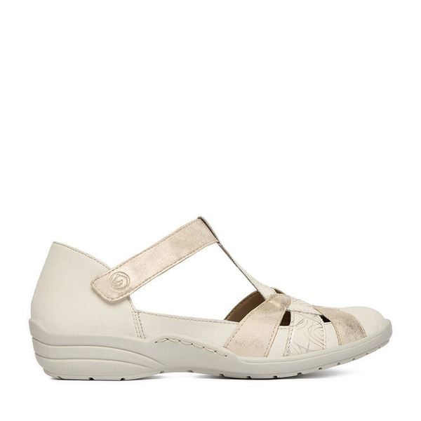 Sandały Remonte. Sandały damskie Remonte, bez wzorów, bez obcasa, na płaskiej podeszwie. Za 369.99 zł.