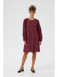 Cream Sukienka w kolorze bordowym rozmiar: 46. Czerwone sukienki damskie Cream, na co dzień, z aplikacjami, z bawełny, bez kołnierzyka, bez ramiączek, midi, proste. Za 173.99 zł.