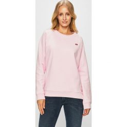 Levi's - Bluza. Czerwone bluzy bez kaptura damskie Levi's, l, z bawełny. Za 239.90 zł.
