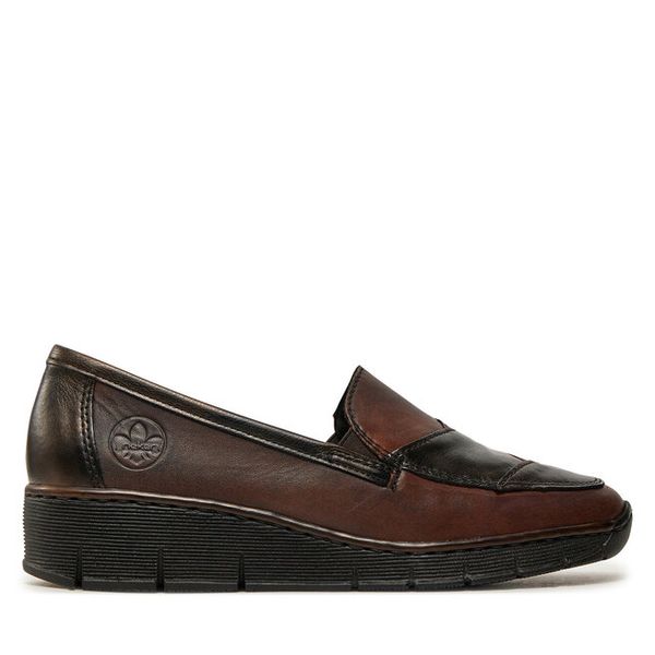 Mokasyny Rieker. Brązowe mokasyny damskie Rieker. Za 287.00 zł.