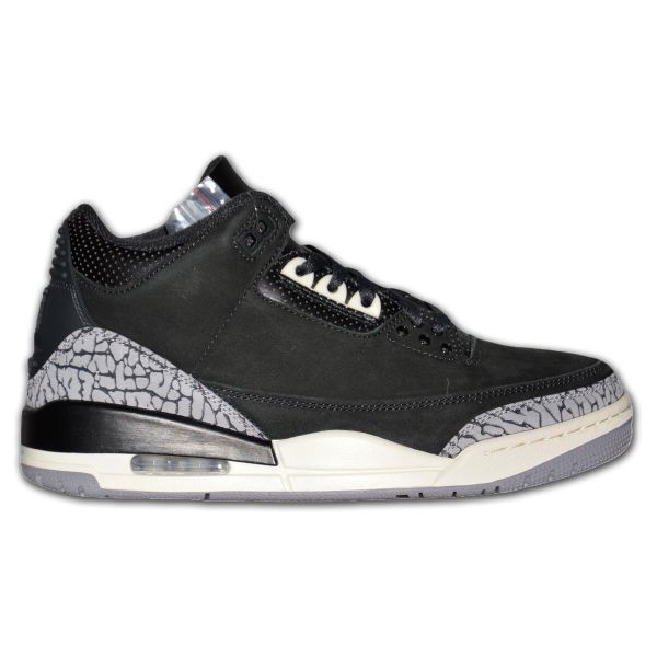 Buty Sportowe Air Jordan 3 Retro Off Noir. Czarne buty sportowe na co dzień damskie Jordan, bez zapięcia. Za 1,218.99 zł.