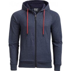 Bluza męska BLM601 - granatowy melanż - Outhorn. Niebieskie bluzy z kapturem męskie Outhorn, na lato, m, z materiału. W wyprzedaży za 49.99 zł.