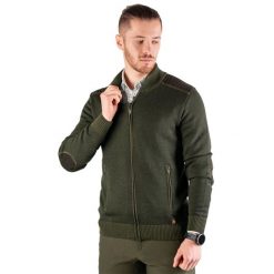 Sweter myśliwski Tagart Belfast z wysokim kołnierzem. Zielone swetry męskie tagart, xl, bez wzorów, z poliesteru, bez kołnierzyka. Za 399.00 zł.