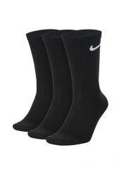 Męskie Lekkie Skarpetki Na Co Dzień (zestaw 3 Sztuk). Czarne skarpetki męskie Nike, bez wzorów, z bawełny. Za 49.00 zł.