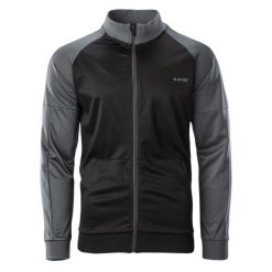 Bluza Męska Delian. Czarne bluzy bez kaptura męskie Hi-tec, m. Za 169.99 zł.