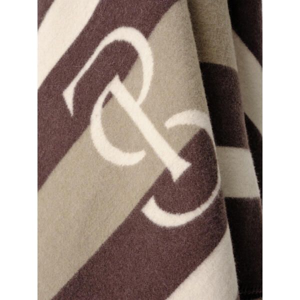 Koc dla konia w wełniane paski PS of Sweden. Brązowe paski damskie PS OF SWEDEN, bez wzorów, z wełny, eleganckie. Za 772.00 zł.