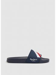 Pepe Jeans FOOTWEAR Klapki w kolorze granatowym rozmiar: 42. Niebieskie klapki i japonki męskie Pepe Jeans FOOTWEAR, z jeansu. Za 82.44 zł.