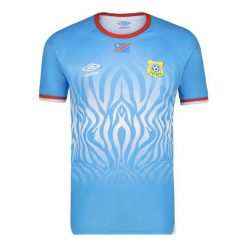 Koszulka domowa RD Konga Coupe du Monde 2026. Niebieskie t-shirty sportowe męskie Umbro, m, z materiału, bez ramiączek, na fitness i siłownię. Za 298.00 zł.