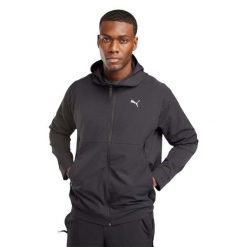 Kurtka z dresu Puma Tech woven. Czarne kurtki męskie Puma, l, bez wzorów, z dresówki, sportowe, bez kaptura. Za 292.80 zł.