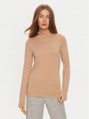 Emporio Armani Underwear Golf 164633 4F224 16355 Beżowy Slim Fit. Brązowe golfy damskie Emporio Armani Underwear, m, bez wzorów, z lyocellu, bez ramiączek. Za 179.99 zł.