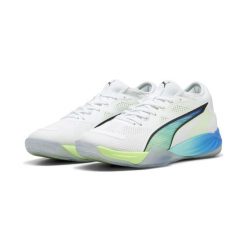 Buty do piłki ręcznej unisex Eliminate NITRO™ SQD 4 ENERGY PUMA. Białe buty sportowe na co dzień damskie Puma, bez wzorów, do piłki ręcznej. Za 749.00 zł.