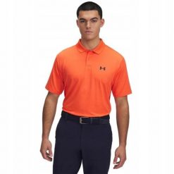 T-Shirt Męski Koszulka Polo Under Armour Tech Polo. Brązowe koszulki polo męskie Under Armour, m, bez wzorów, bez ramiączek. Za 169.99 zł.