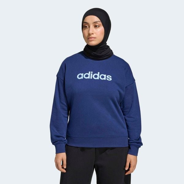Bluza fitness damska ADIDAS. Niebieskie bluzy bez kaptura damskie Adidas, m, bez wzorów, z materiału, bez ramiączek, bez kaptura. Za 179.99 zł.