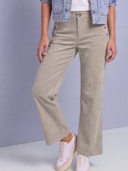 Street One spodnie z sztruksu Kobiety beżowy, 38-30. Brązowe spodnie materiałowe damskie Street One, bez wzorów, ze sztruksu, biznesowe. Za 399.95 zł.