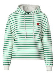 Pieces Bluza "Chilli" w kolorze kremowo-zielonym rozmiar: S. Brązowe bluzy z kapturem damskie Pieces, s. Za 109.78 zł.