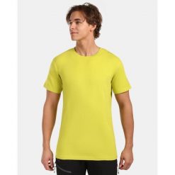 T-shirt da uomo in cotone Kilpi PROMO-M. Zielone t-shirty męskie Kilpi, m, bez wzorów, bez kołnierzyka. Za 70.90 zł.