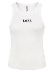 Sublevel Top w kolorze białym rozmiar: L. Białe topy damskie Sublevel, l, bez wzorów, bez kołnierzyka. Za 39.99 zł.