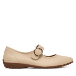 Półbuty Josef Seibel. Brązowe półbuty damskie Josef Seibel, bez wzorów, bez obcasa, na płaskiej podeszwie. Za 389.99 zł.