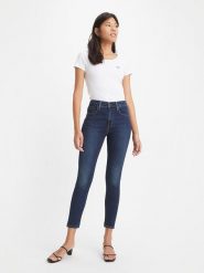 Levi´s Dżinsy - Skinny fit - w kolorze granatowym rozmiar: W26/L32. Niebieskie jeansy damskie z podwyższonym stanem. Za 188.85 zł.