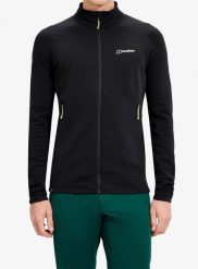 Bluza rozpinana męska Berghaus Kinetic Powerstretch Jkt Am. Czarne bluzy z kapturem męskie Berghaus, na lato, l, z dzianiny. Za 615.99 zł.