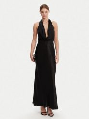 Bardot Sukienka wieczorowa 59814DB Czarny Regular Fit. Czarne sukienki damskie BARDOT, bez wzorów, z wiskozy, wizytowe, bez kołnierzyka, bez ramiączek. Za 379.99 zł.