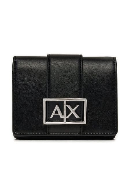 Armani Exchange Portfel XW000360 AF12039 UC001 Czarny. Czarne portfele damskie Armani Exchange, bez wzorów, z materiału. Za 263.99 zł.