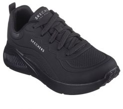 Buty sportowe Sneakersy damskie, Skechers Uno Lite-Lighter One. Czarne buty sportowe na co dzień damskie Skechers, bez wzorów, z materiału, trekkingowe. Za 267.25 zł.