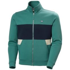 Bluza Helly Hansen Koster. Zielone bluzy bez kaptura męskie Helly Hansen, l, z bawełny. Za 451.50 zł.