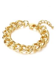 Lulu & Jane Pozłacana bransoletka rozmiar: onesize. Żółte bransoletki damskie Lulu & Jane, metalowe. Za 43.99 zł.