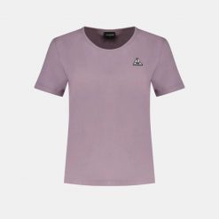 Koszulka damska Le Coq Sportif Contemporain SP N°1. Fioletowe bluzki sportowe damskie Le Coq Sportif, xs, bez wzorów, z materiału, bez ramiączek. Za 149.50 zł.