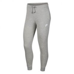 Spodnie sportowe damskie Nike Essential Pant Reg Fleece. Szare spodnie dresowe damskie Nike, xl, z dresówki. Za 312.00 zł.