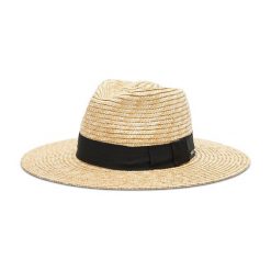 Kapelusz Brixton. Brązowe kapelusze damskie Brixton, bez wzorów. Za 289.99 zł.