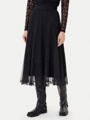 DKNY Spódnica midi P5GG7CMD Czarny Regular Fit. Czarne spódniczki damskie DKNY, l, bez wzorów, z syntetyku, midi. Za 479.99 zł.