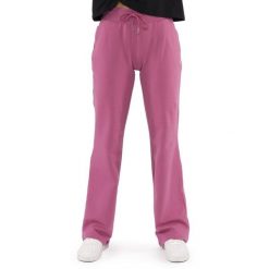 Bluza z bawełna z kieszenie na co dzień na siłownię. Fioletowe bluzy bez kaptura damskie LEONE 1947 APPAREL, z bawełny. W wyprzedaży za 101.80 zł.