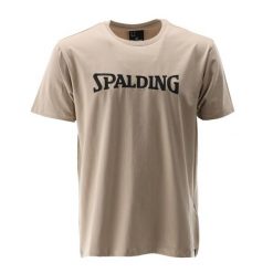 Koszulka Spalding Logo. Zielone t-shirty sportowe męskie Spalding, xl, z materiału, bez ramiączek, do koszykówki. Za 185.00 zł.