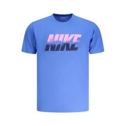 Koszulka sportowa męska Nike nessg580bl434bluxl. Niebieskie t-shirty sportowe męskie Nike, m, bez ramiączek. Za 355.00 zł.