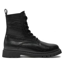 Trapery Tamaris. Czarne trapery damskie Tamaris, bez obcasa. Za 319.99 zł.