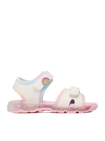 DeeZee Sandały CEO-CM230525-21 Biały. Białe sandały dziewczęce DeeZee, z materiału, bez zapięcia. Za 79.99 zł.