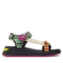 Sandały HOFF. Zielone sandały damskie HOFF, bez wzorów, bez obcasa, na płaskiej podeszwie. Za 439.99 zł.