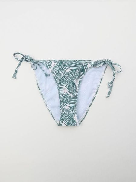 Dół od bikini wiązany po bokach - kremowy. Białe bikini damskie Sinsay, bez wzorów. Za 12.99 zł.