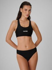 4F Góra od bikini damska - czarna S. Czarne bikini damskie 4f, bez wzorów. Za 79.99 zł.