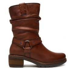 Botki Pikolinos. Brązowe botki damskie Pikolinos, bez obcasa, na płaskiej podeszwie, bez zapięcia. Za 619.99 zł.