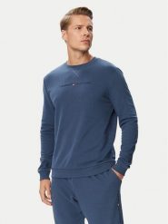 Tommy Hilfiger Bluza UM0UM03666 Niebieski Regular Fit. Niebieskie bluzy bez kaptura męskie Tommy Hilfiger, m, z syntetyku. Za 289.99 zł.