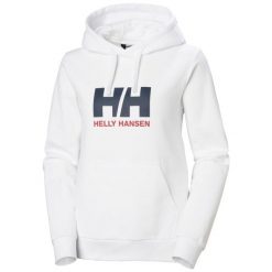 Damska bluza z kapturem z logo Helly Hansen 2.0. Białe bluzy z kapturem damskie Helly Hansen. W wyprzedaży za 298.40 zł.