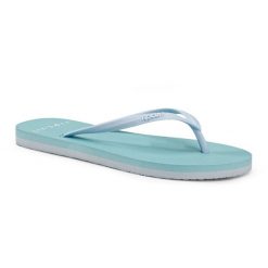 Japonki plażowe damskie Rip Curl Bondi 8089. Niebieskie klapki damskie Rip Curl, bez wzorów, bez obcasa. Za 39.99 zł.